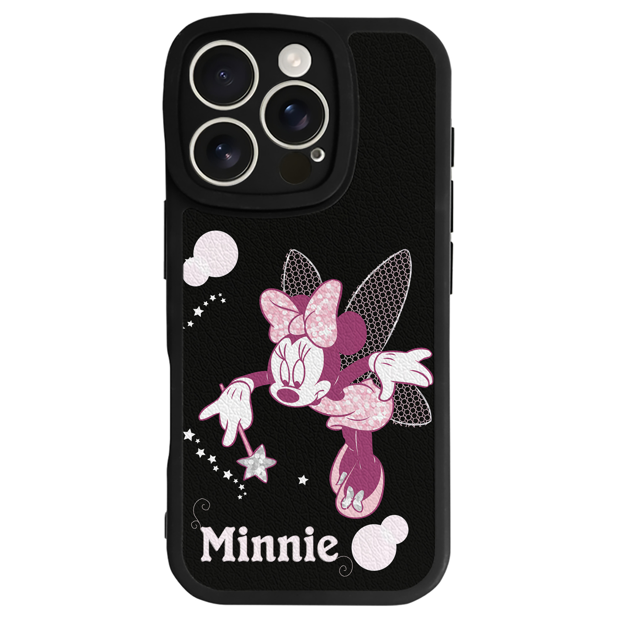 （画像用） ミッキーマウス Mickey Mouse 【iPhone 16シリーズ対応】シリコンスマホケース（レザー調） 材質：シリコン